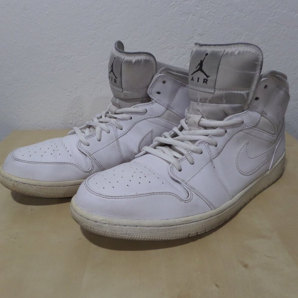 Nike Air Jordan 1 Mid "Triple White" sneakers